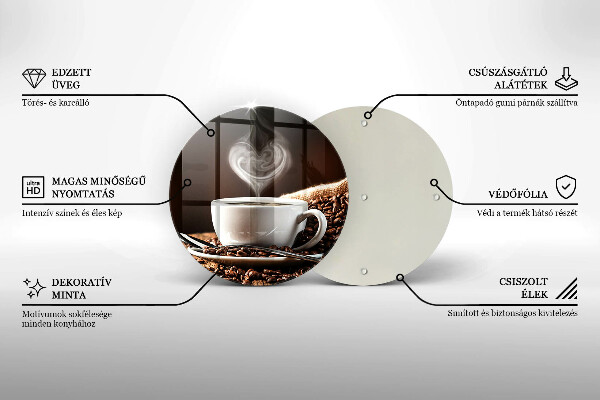 Protection plaque induction Un café et une tasse