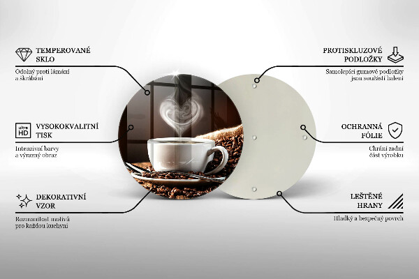 Protection plaque induction Un café et une tasse