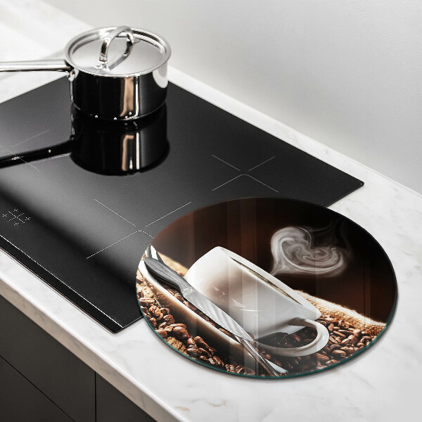 Protection plaque induction Un café et une tasse