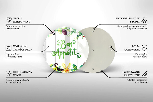 Protection plaque induction Inscription Bon Appetit