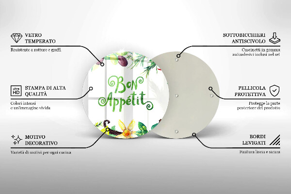 Protection plaque induction Inscription Bon Appetit