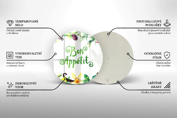 Protection plaque induction Inscription Bon Appetit