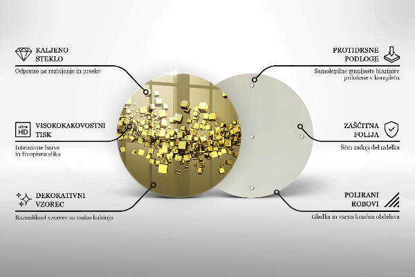 Protection plaque induction Géométrie 3D abstraite