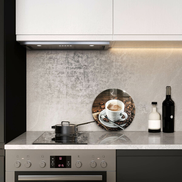 Protection plaque induction Tasse et grains de café