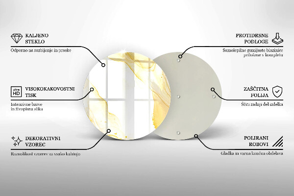 Protection plaque induction Abstraction dorée