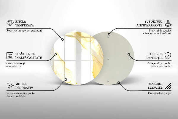 Protection plaque induction Abstraction dorée