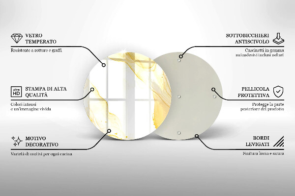 Protection plaque induction Abstraction dorée