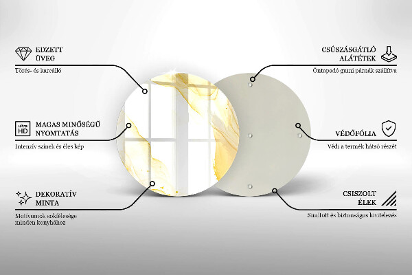 Protection plaque induction Abstraction dorée