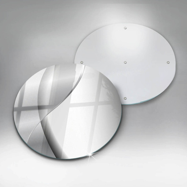 Protection plaque induction Abstraction en métal argenté