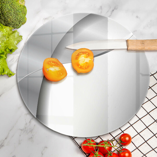 Protection plaque induction Abstraction en métal argenté