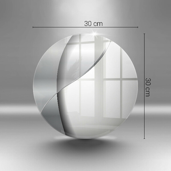 Protection plaque induction Abstraction en métal argenté