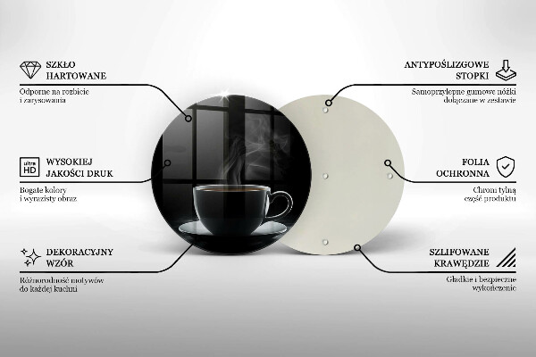 Protection plaque induction Tasse de café chaude