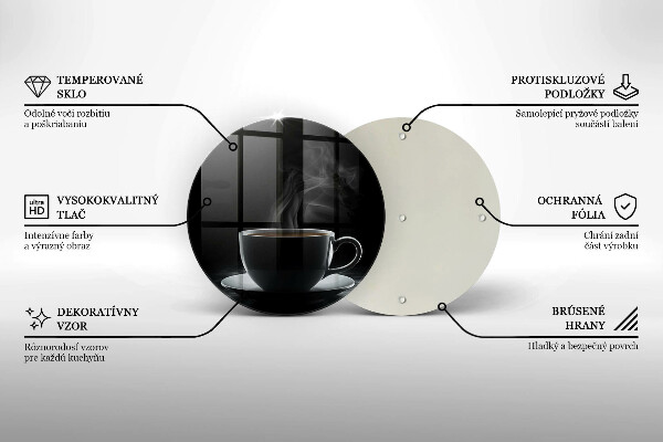 Protection plaque induction Tasse de café chaude