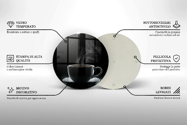 Protection plaque induction Tasse de café chaude