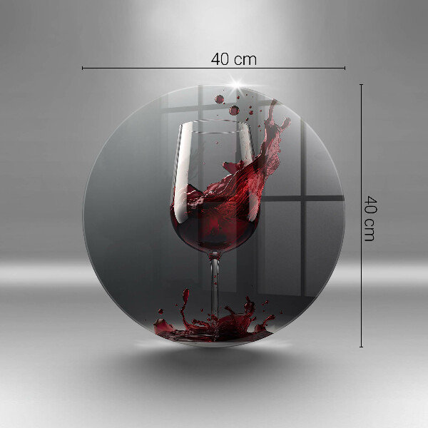 Protection plaque induction Vin rouge dans un verre
