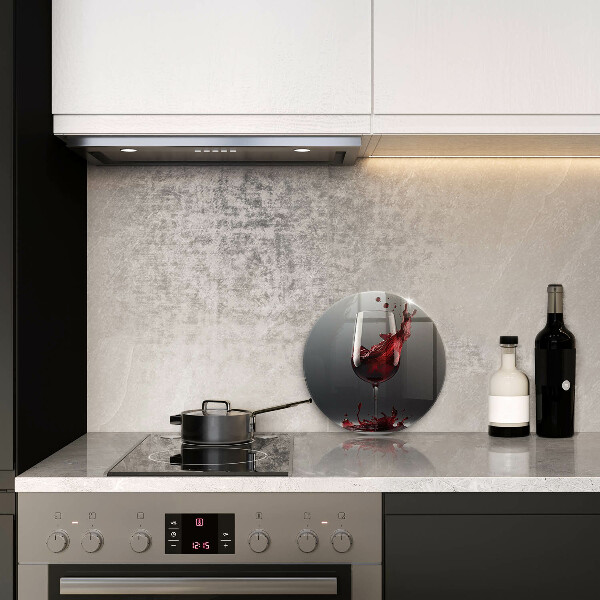 Protection plaque induction Vin rouge dans un verre