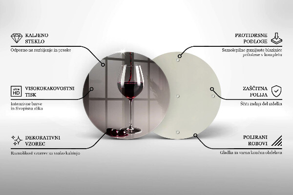 Protection plaque induction Verre et raisins