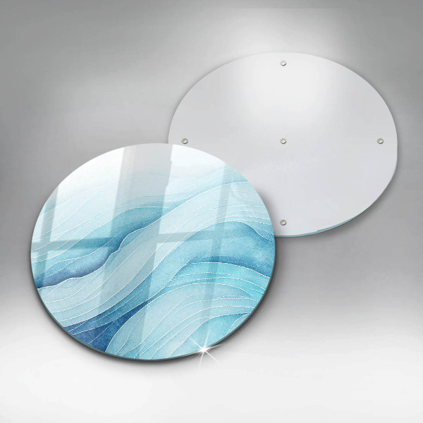 Protection plaque induction Vagues abstraites