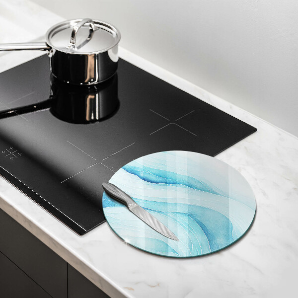 Protection plaque induction Vagues abstraites