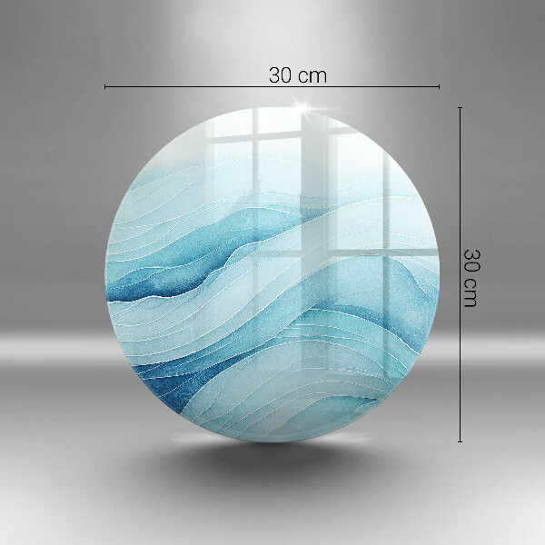 Protection plaque induction Vagues abstraites