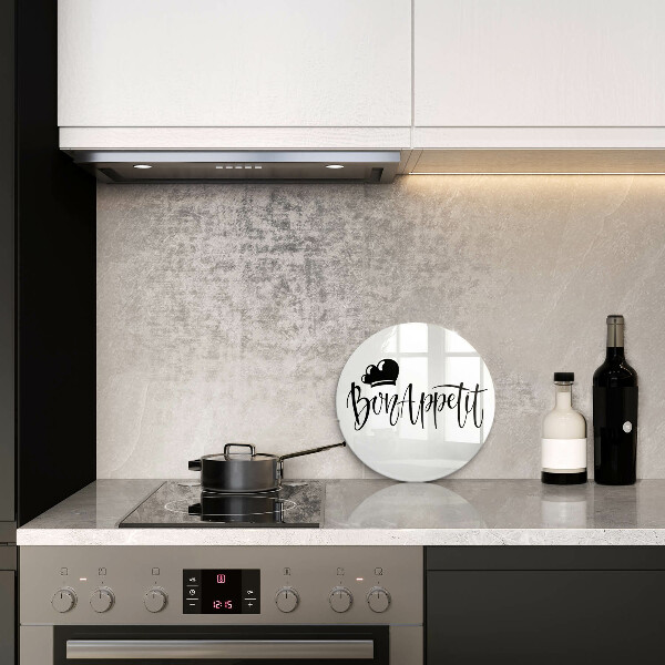Protection plaque induction Inscription Bon Appetit
