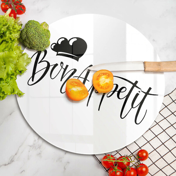 Protection plaque induction Inscription Bon Appetit