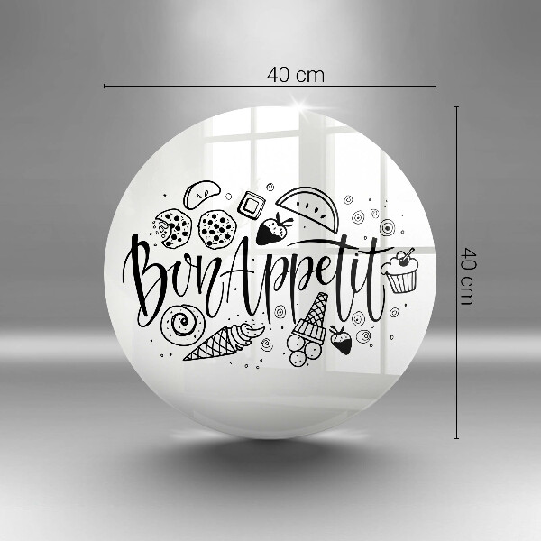 Protection plaque induction Inscription Bon Appetit