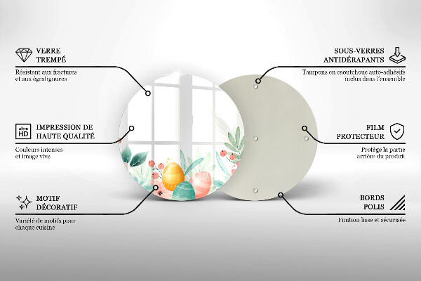 Protection plaque induction œufs de Pâques