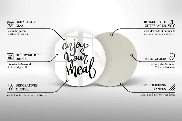 Protection plaque induction Enjoy your meal