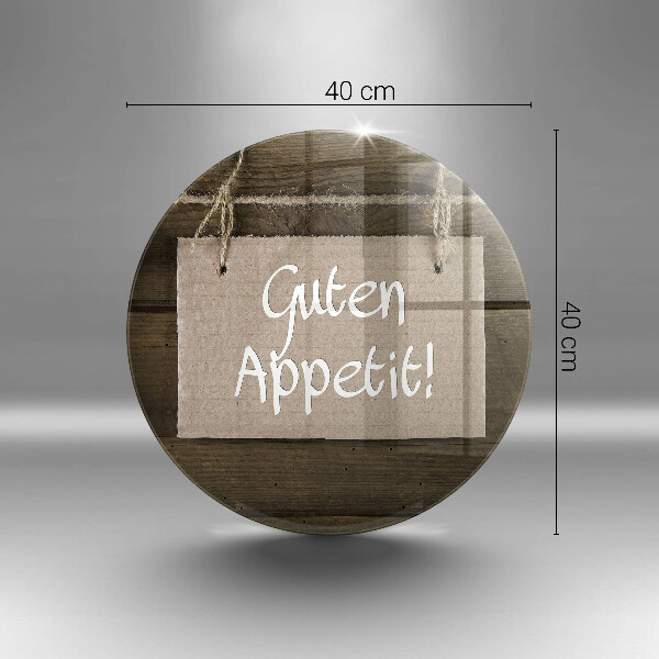 Protection plaque induction Inscription Guten Apetit sur les tableaux