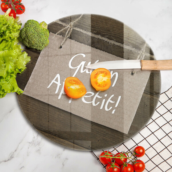 Protection plaque induction Inscription Guten Apetit sur les tableaux