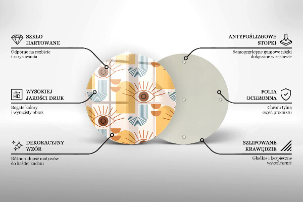 Protection plaque induction Modèle d'yeux bohème