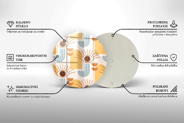 Protection plaque induction Modèle d'yeux bohème