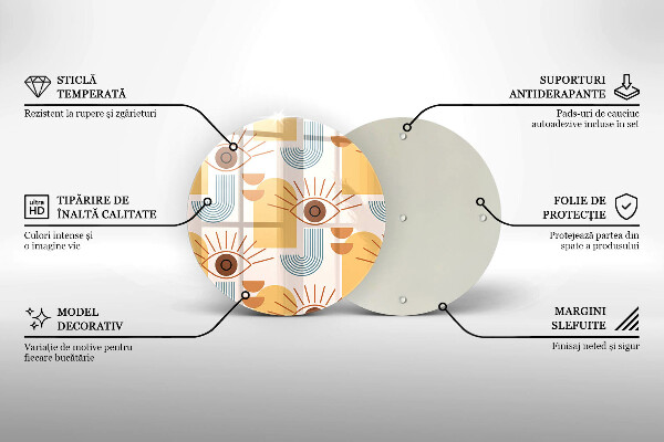 Protection plaque induction Modèle d'yeux bohème