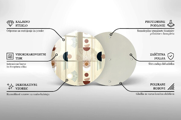 Protection plaque induction Formes géométriques bohèmes