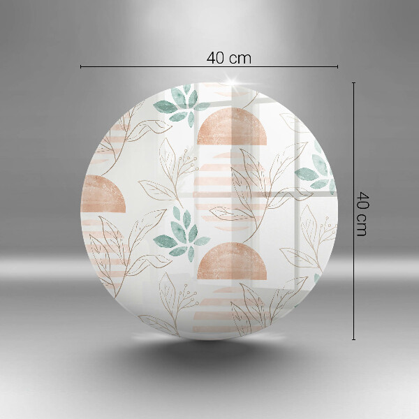 Protection plaque induction Modèle de feuilles de bohème