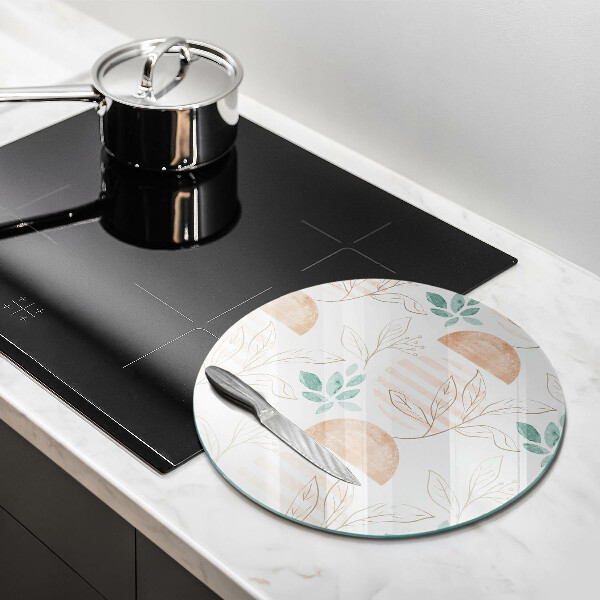 Protection plaque induction Modèle de feuilles de bohème