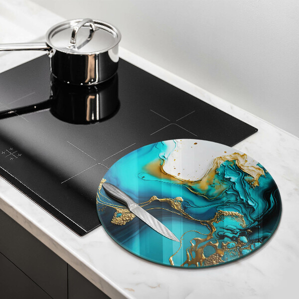 Protection plaque induction Abstraction turquoise