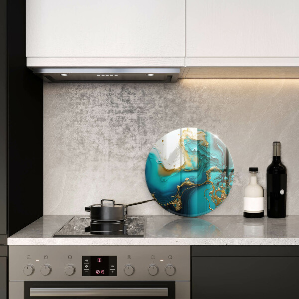 Protection plaque induction Abstraction turquoise