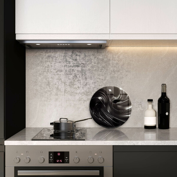 Protection plaque induction Messe noire abstraite