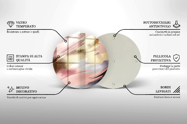 Protection plaque induction Taches pastel