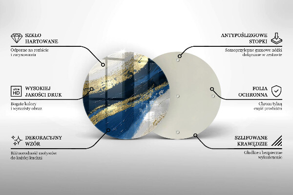 Protection plaque induction Texture avec de l'or