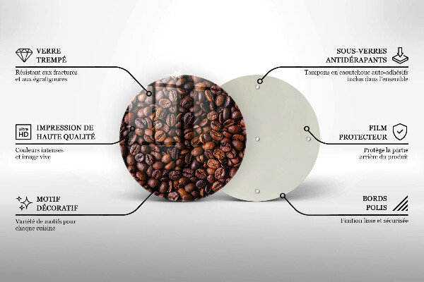 Protection plaque induction Grains de café