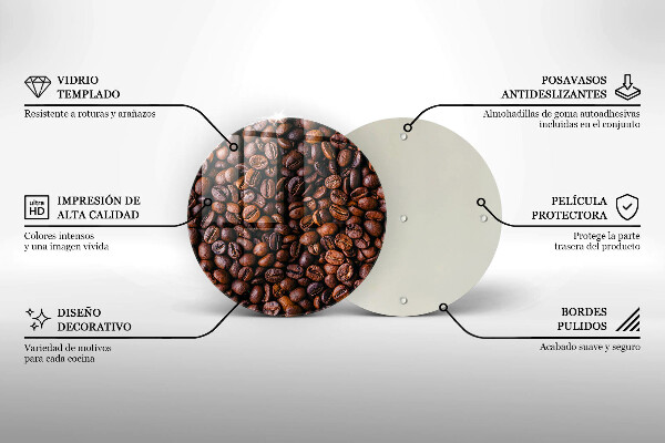 Protection plaque induction Grains de café