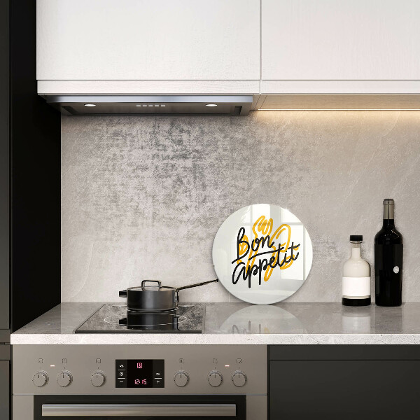 Protection plaque induction Inscription Bon Appetit