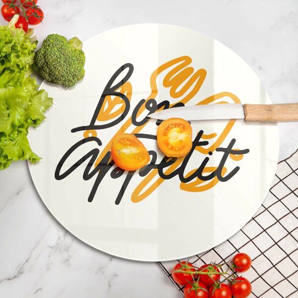 Protection plaque induction Inscription Bon Appetit