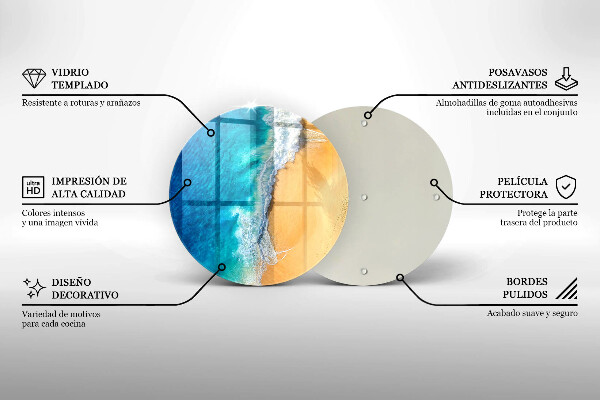 Protection plaque induction Plage et mer