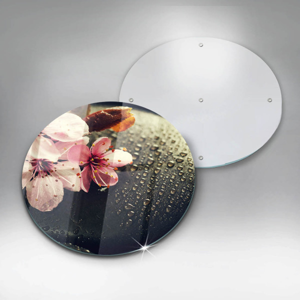 Protection plaque induction Fleurs pierres zen