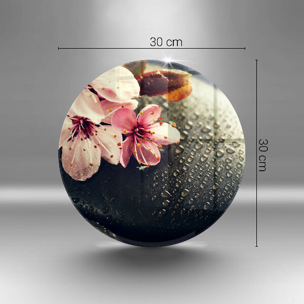 Protection plaque induction Fleurs pierres zen