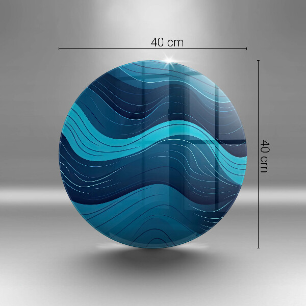 Protection plaque induction Vagues abstraites